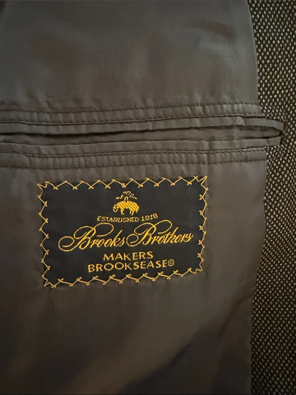 Brooks Brothers Charcoal Gray Men's Blazer